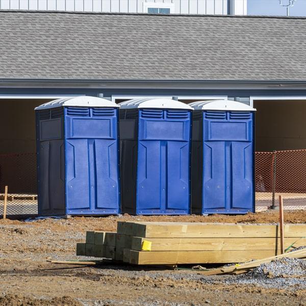 Heavy-duty construction site porta potty in Schenectady, New York State