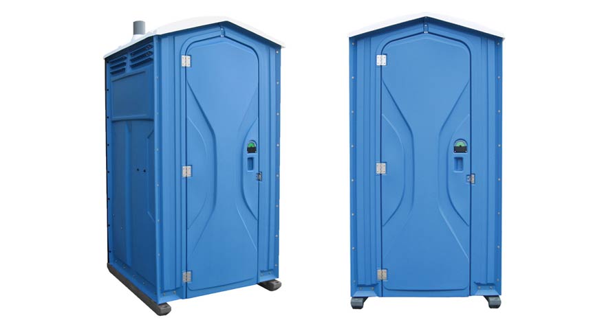 Long-term porta potty units on site in Schenectady, New York State